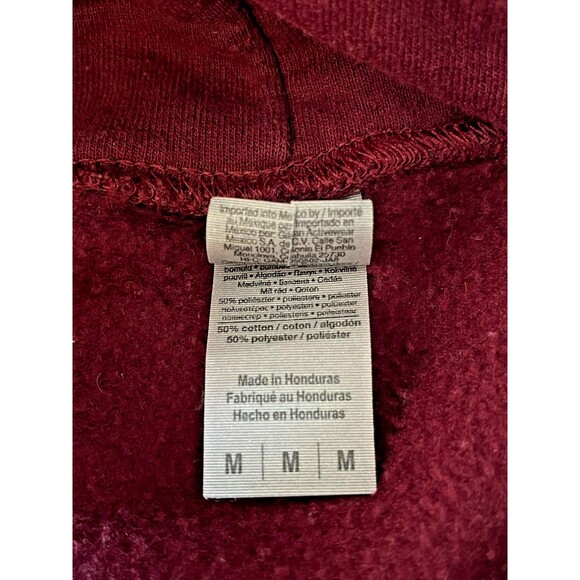 Outer Banks Hoodie Sweatshirt Adult Medium Gildan North Carolina NC OBX Maroon - Picture 4 of 9